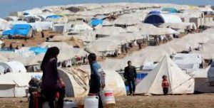 Syrisk flygtningelejr.