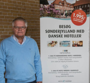 Danske Hotellers bestyrelsesformand Erik Sofus Falck på besøg i Nordborg